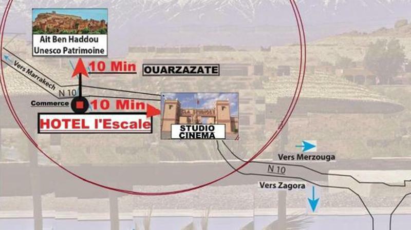 Hotel Lescale De Ouarzazate Tazentoute Exterior foto